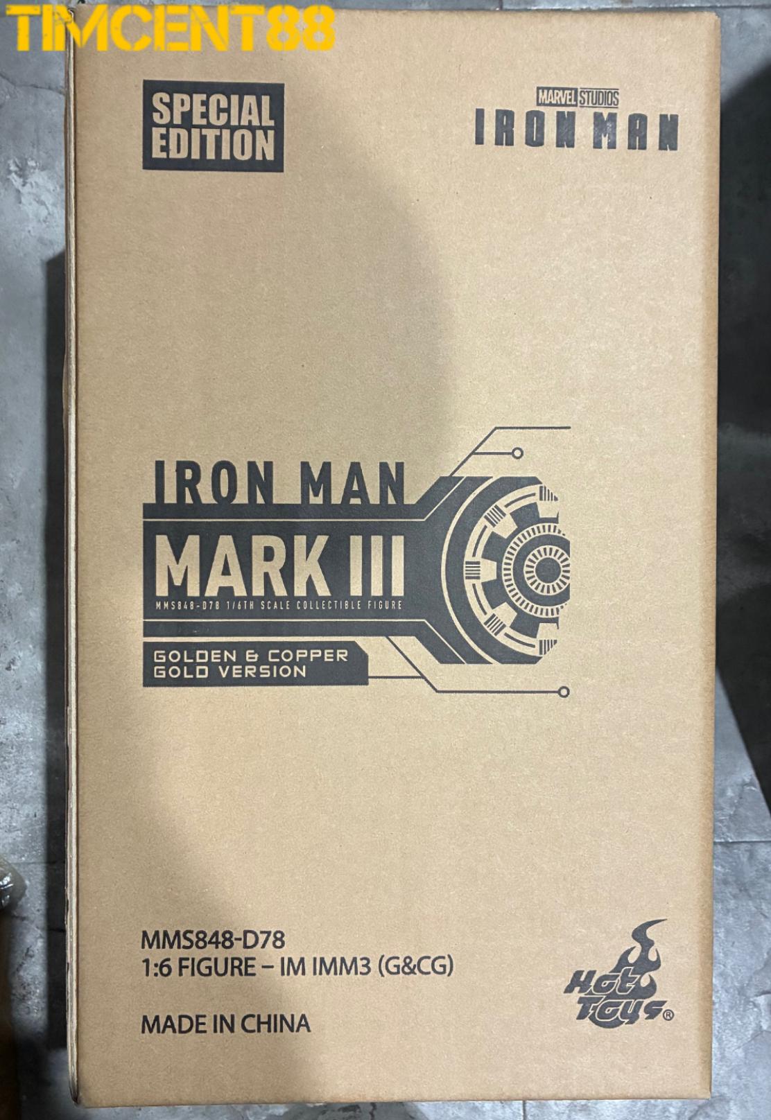 Hot Toys MMS848D78B Iron Man 1/6 Mark III Golden & Copper Gold Version Special