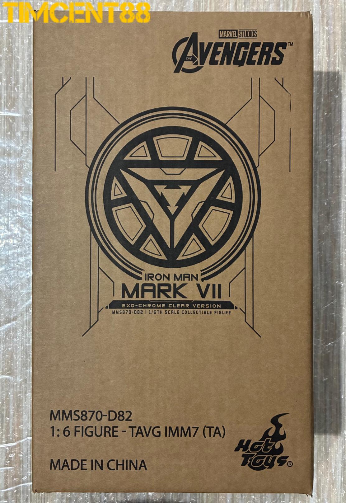 Ready! Hot Toys MMS870D82 The Avengers 1/6 Iron Man Mark VII (Exo-Chrome Clear Version)