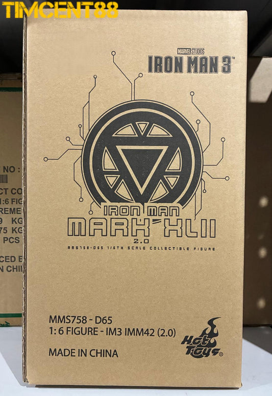 Ready! Hot Toys MMS758D65 Iron Man 3 1/6 Iron Man Mark XLII (2.0) Regular